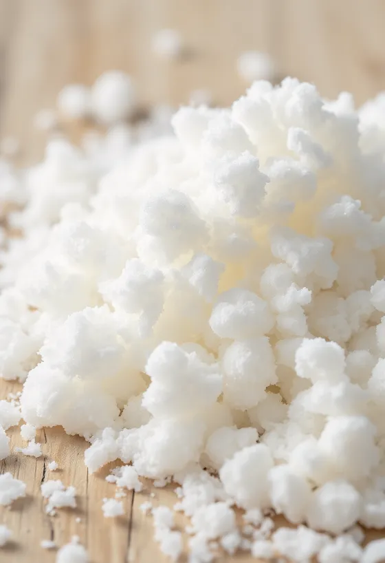 Kristal eritritol putih dalam mangkuk, alternatif gula sehat