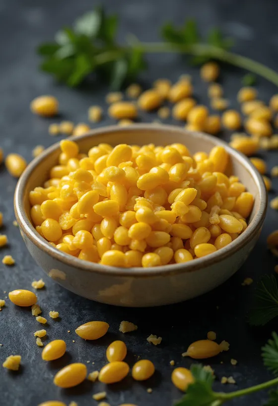 Biji jewawut lokal kering dengan tekstur alami