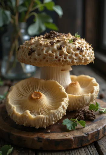 Jamur morel iris yang sudah dibersihkan siap masak
