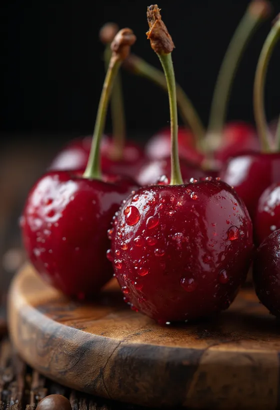 Buah kopi matang (ceri kopi) terbelah dan utuh dalam mangkuk