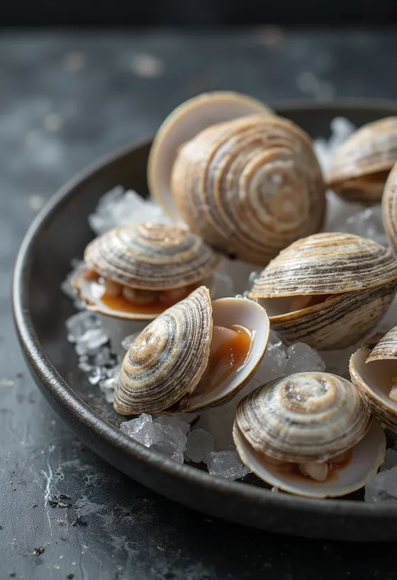 Daging kerang cherrystone segar siap olah