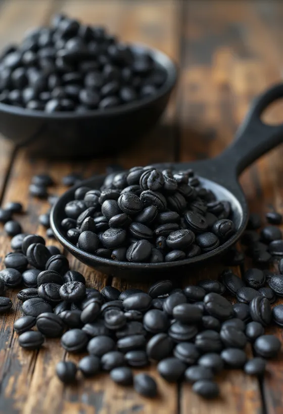 Biji kuaci bunga matahari kulit hitam mentah