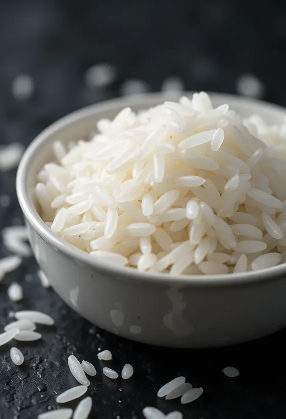 Nasi putih jasmine yang pulen dan wangi baru matang