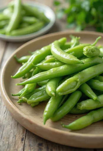 Sayur kecipir segar dengan warna hijau cerah dan bentuk bersayap
