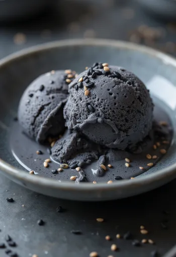 Es krim wijen hitam dalam mangkuk