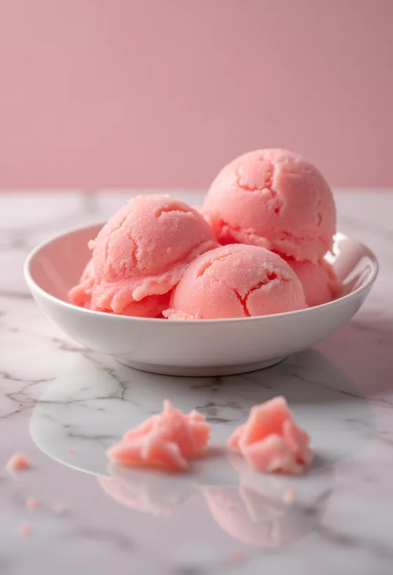 Sorbet jambu biji pencuci mulut segar buatan sendiri