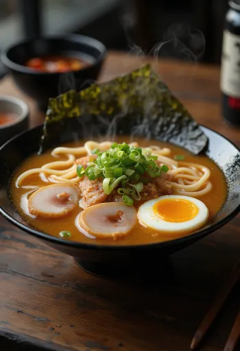 Chashu ramen disajikan