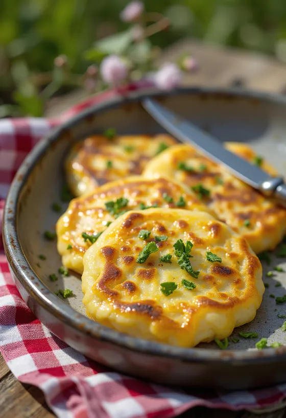 Pancake Keju Ramson yang baru dipanggang