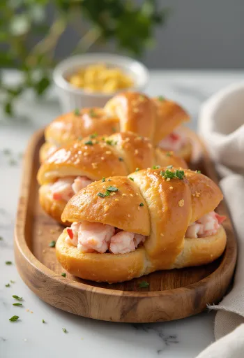 Donat lobster roll dengan isian melimpah