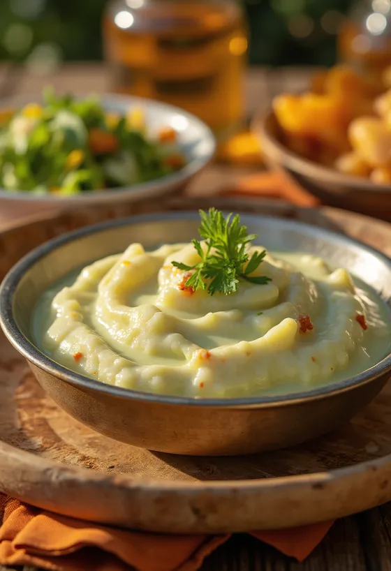 Chutney yogurt mint hijau cerah