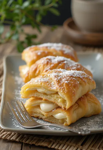 Kue millefoglie Italia dengan puff pastry renyah dan krim vanila