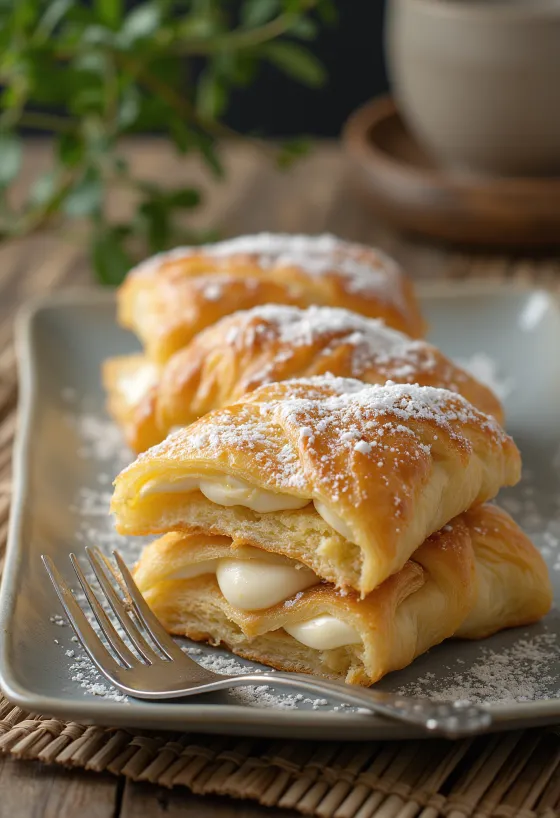 Kue millefoglie Italia dengan puff pastry renyah dan krim vanila