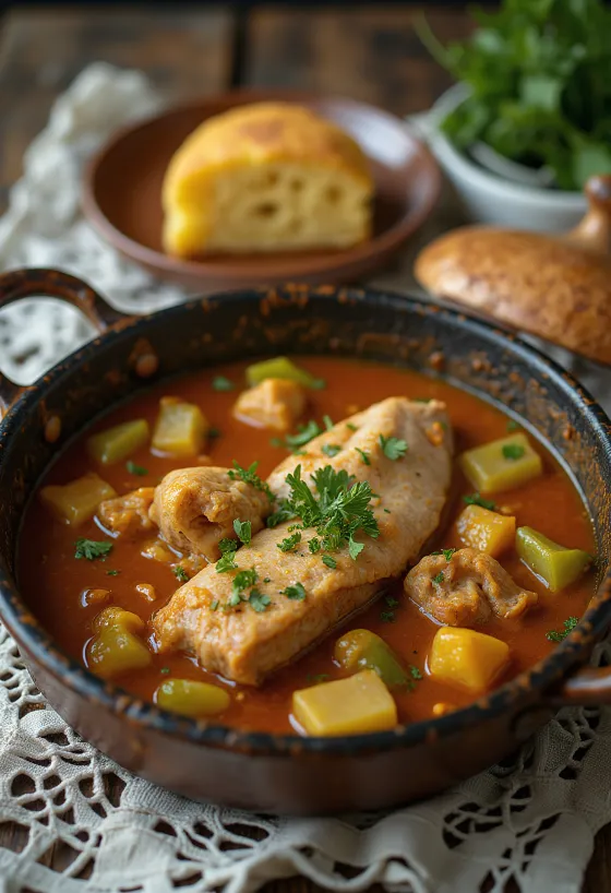Alligator tail stew