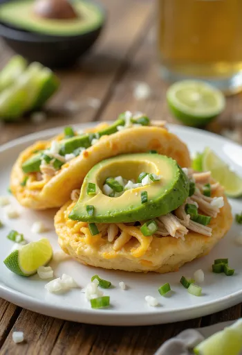 Arepa Venezuela Reina Pepiada isi ayam alpukat hijau segar