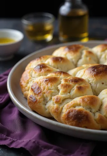 Focaccia tepung kentang disajikan