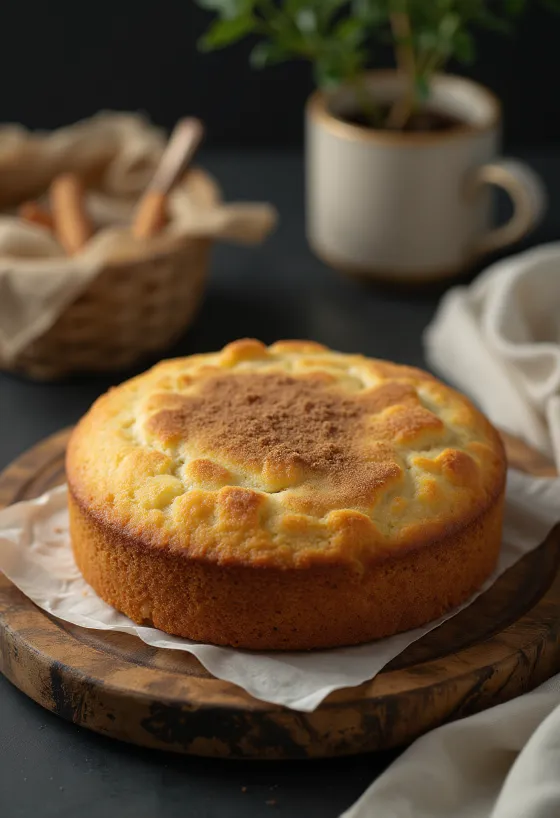 Kue kayu manis di piring