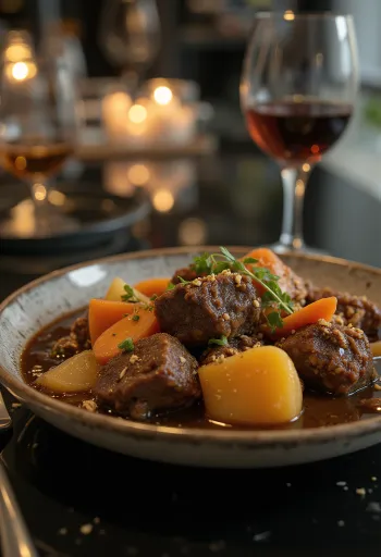 Antelope stew with vegetables