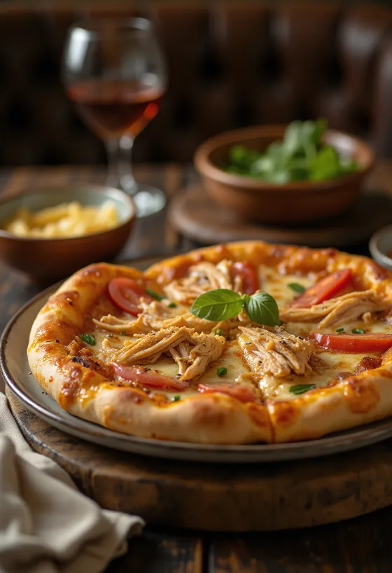 Pizza Nigérienne disajikan