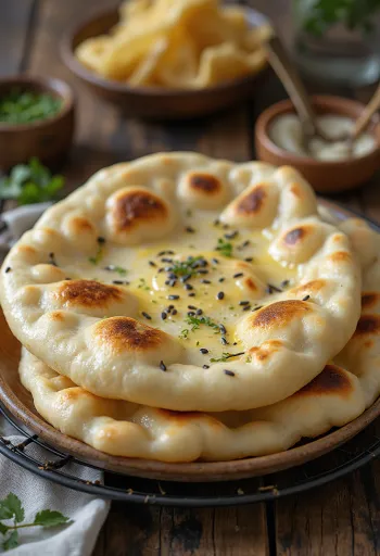 Naan bebas gluten, roti India yang lembut dan menggugah selera