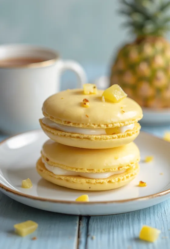 Macaron nanas bakar