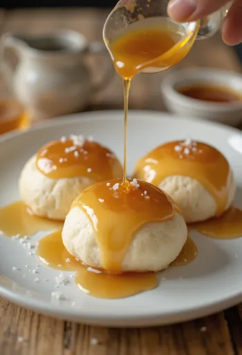 Bao bun karamel disajikan