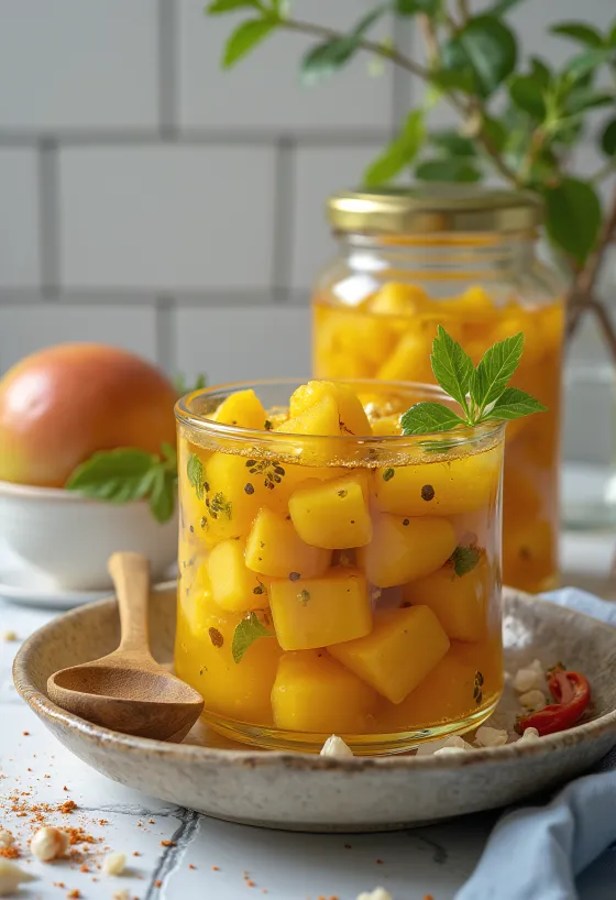 Achar acar India dalam toples