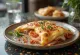 Calzone daging asap pedas baru dipanggang