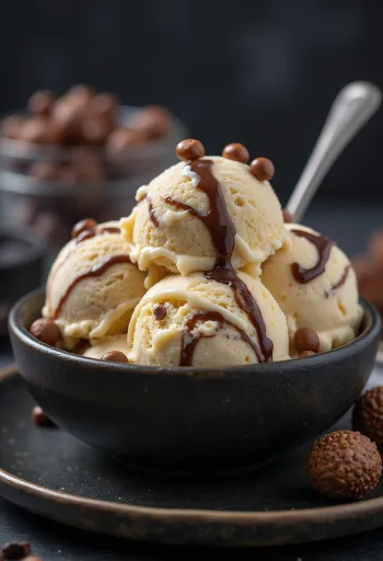 Maltesers Ice Cream disajikan