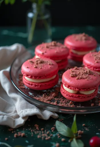 Macaron buah merah
