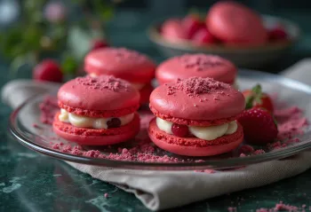 Macaron buah merah
