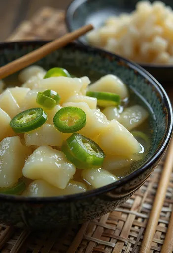 Teripang acar pedas dalam toples