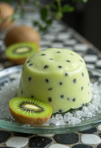 Parfait Kiwi disajikan