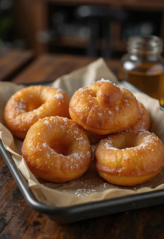 Malasada disajikan