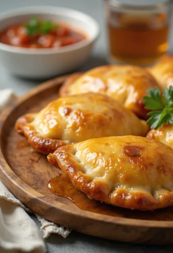 Empanada sosis sapi dengan kulit renyah
