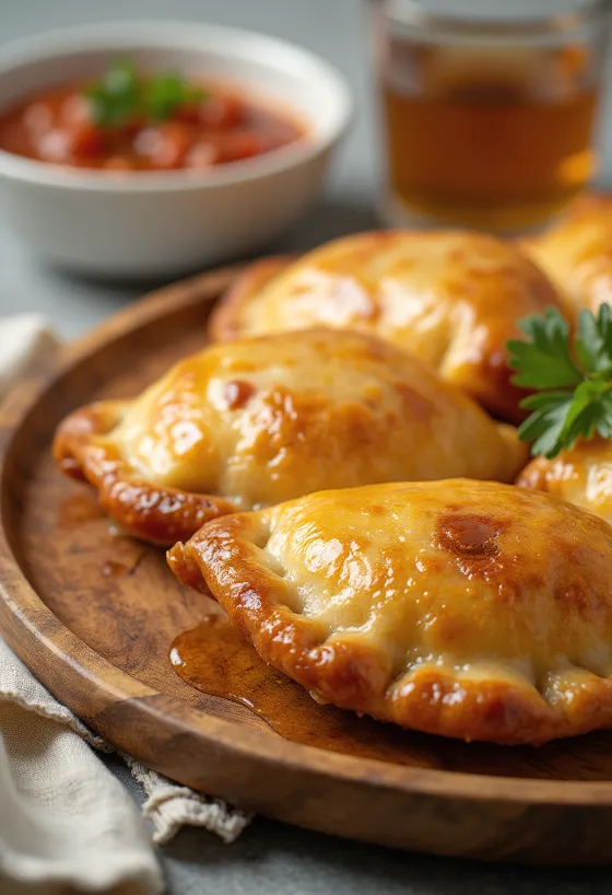 Empanada sosis sapi dengan kulit renyah