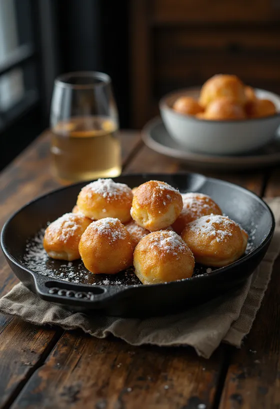 Donat bola Denmark Æbleskiver ditaburi gula halus