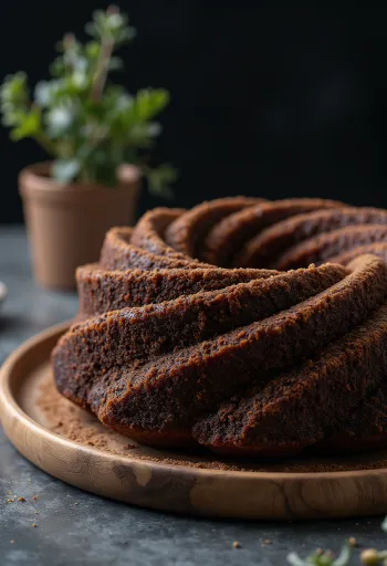 Bolu tulban kakao cokelat gelap