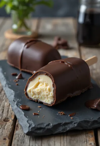 Es krim Magnum Classic Mini disajikan dengan lapisan cokelat renyah