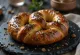 Pretzel truffle disajikan