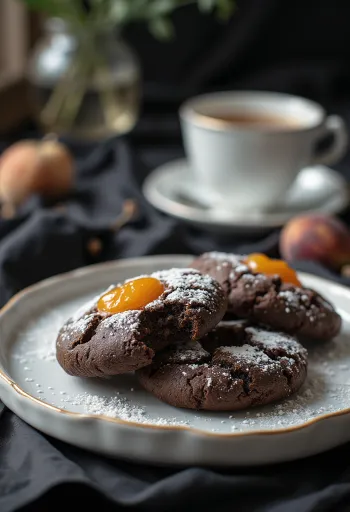 Kue kering linzer kakao dengan selai
