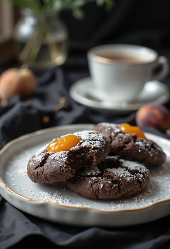 Kue kering linzer kakao dengan selai