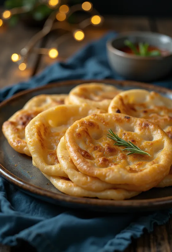 Roti lapis Malawach Yaman yang baru dipanggang