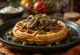 Waffle jamur baru dipanggang