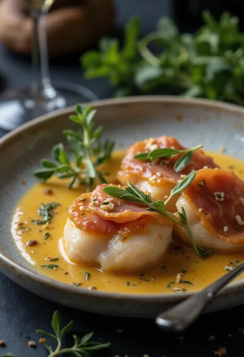 Saltimbocca alla Romana disajikan