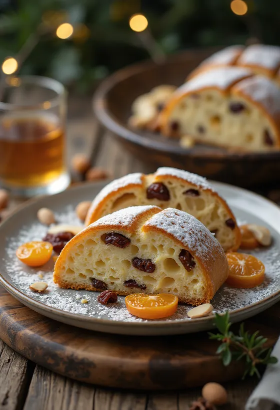 Dresdner Stollen klasik disajikan