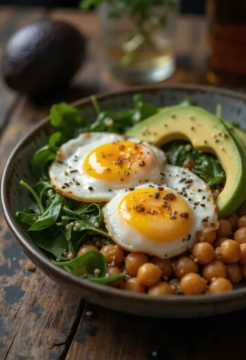 Buddha Bowl Terong Panggang disajikan