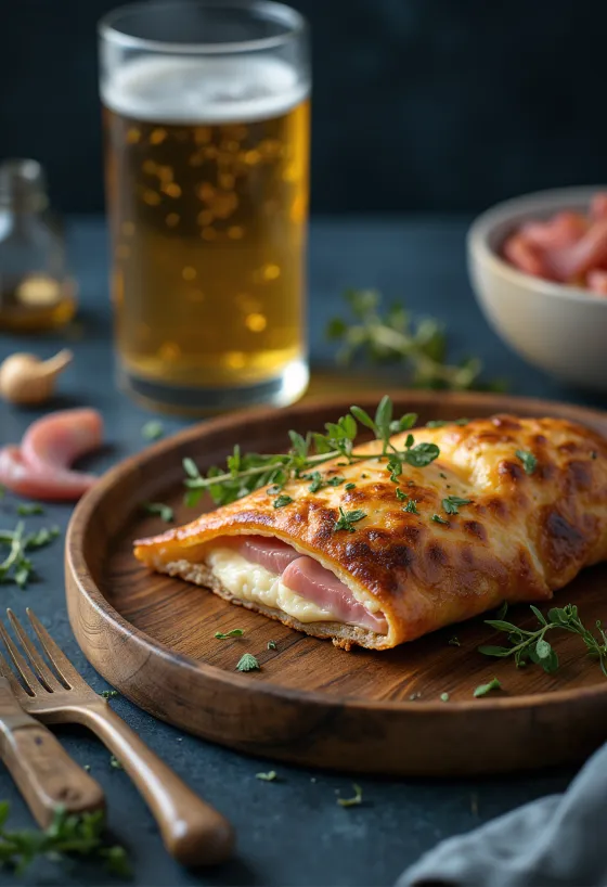 Calzone tepung soba baru dipanggang