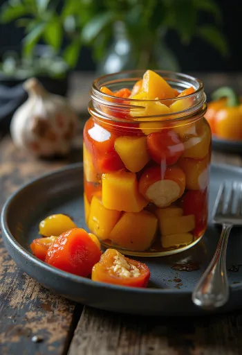 Paprika acar dalam toples