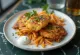 Rosti sayuran renyah BBQ di piring