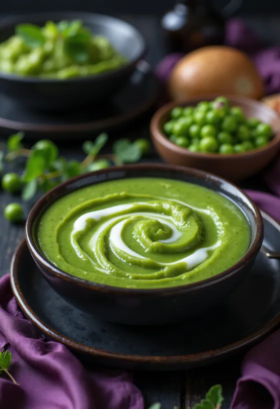 Saus kacang polong mint